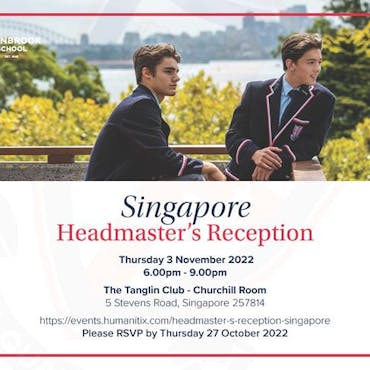 Invitation from the Headmaster: Singapore Reception